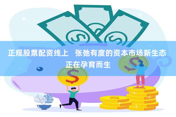 正规股票配资线上   张弛有度的资本市场新生态 正在孕育而生