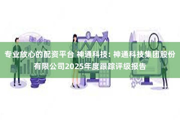 专业放心的配资平台 神通科技: 神通科技集团股份有限公司2025年度跟踪评级报告